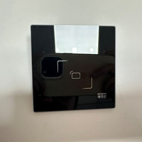 Interrupteur mural intelligent pour maison connectée, écran tactile, verre trempé, noir et blanc, 86*86mm, fabrication en usine