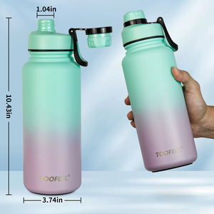 Botol <span class=keywords><strong>Shaker</strong></span> Dinding Ganda Vakum Terisolasi Baja Tahan Karat dengan Tali Pengikat, Menjaga Dingin 12 Jam, Bebas BPA, Ramah Lingkungan, <span class=keywords><strong>Blender</strong></span> Protein - Product Image 2