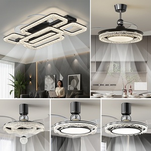 Lámpara de techo nórdica con ventilador para sala de estar, comedor, dormitorio, paquete completo de lámparas para toda la casa, combinación de lámparas - Product Image 3
