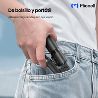 Miccell Gimbal Inteligente con Seguimiento IA, Varita Selfie de 650 mm y Luz LED Integrada para Streaming, Vlogs y Creadores de Contenido
