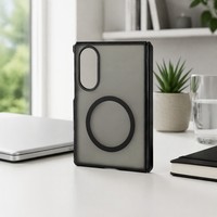 Étui pour Samsung Galaxy Z Fold 8, protection magnétique de la charnière, coque arrière translucide mate givrée, protection intégrale contre les chocs