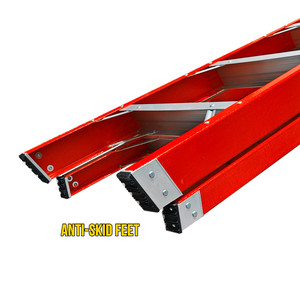 Thợ điện của cách điện sợi thủy tinh xương cá thang có thể gập lại kỹ thuật bước cầu thang thang - Product Image 6