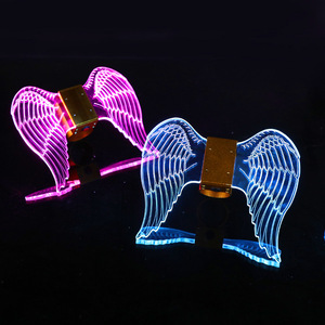 Taoan Led Angel Wings For Champagne Bottle Party Props Acrylic Glow Wings With Logo Customization - Product Image 3