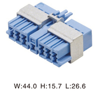 Conector automotriz de plástico eléctrico, conector automático de arnés de cables macho y hembra, 2 unidades