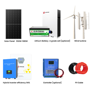 Sistema de Generación de Energía Eólica Solar Híbrido para el Hogar, de Eje Horizontal y Vertical, de 30kw, 10kw, 5kw, 2kw, 3kw, 48v, con Batería M - Product Image 3