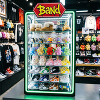 Présentoir de Comptoir en Acrylique pour Porte-clés Personnalisés avec Éclairage LED RVB pour Magasin de Détail
