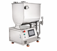 Machine de remplissage de bureau à double tête pour bouteilles et bocaux de sirop de miel, mayonnaise, confiture, pâte à tartiner au chocolat, moutarde, sauce tomate et ketchup