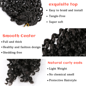 Offre Spéciale Tresses Africaines Synthétiques 14/18 Pouces Mèches Passion <span class=keywords><strong>Twist</strong></span> Pré-Torsadées Crochetées Bouclées Douces et Pas Chères en Gros - Product Image 4