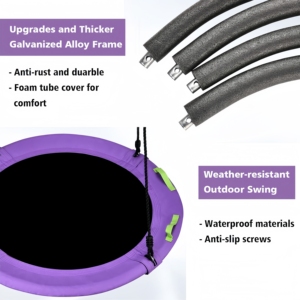 Columpio Infantil CZFIT de Aleación Resistente a los Rayos UV para Interiores, Guarderías, Jardines Comerciales y Exteriores - Product Image 5
