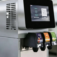 Machine à boissons automatique commerciale à 3 robinets, fontaine à soda électrique portable haute capacité en acier inoxydable