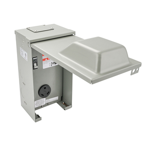 Panel de toma de corriente temporal, panel eléctrico RV Pedestal, caja de panel de interruptor RV de 30 amperios, precableado y sin medida, resistente a la intemperie - Product Image 4