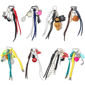 Tự làm dệt kim Mặt dây chuyền dễ thương Gấu túi với Carabiner Keychain Cola nắp chai cho bóng chày móc xe Keychain quyến rũ - Product Image 1
