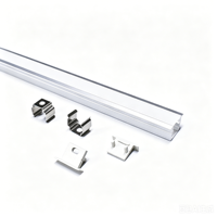 Profilé en aluminium pour bande lumineuse LED linéaire de plafond de salon, 10*10mm, avec bande LED pour décoration commerciale