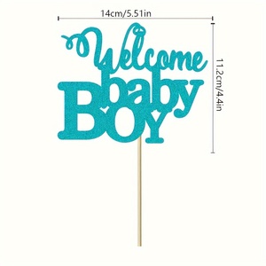 Decorazione per <span class=keywords><strong>Torta</strong></span> di Benvenuto per Primo Compleanno Bambina, Decorazione per <span class=keywords><strong>Torta</strong></span> di Benvenuto per Bambino, Decorazioni Selezionate per Torte di Compleanno e Baby Shower - Product Image 4