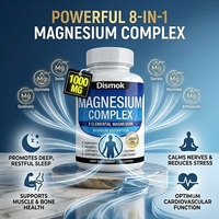Formule à haute absorption 8 en 1 : Capsules de complexe de magnésium avec Ashwagandha et L-Théanine pour le soutien du sommeil et la relaxation musculaire