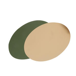 Set de table ovale nordique, couleur unie, imperméable, anti-taches, écologique, facile à nettoyer, pour la salle à manger à la maison - Product Image 2