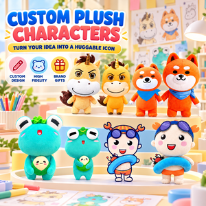 Usine OEM ODM : Poupée en peluche personnalisée avec design 3 vues, jouet en peluche personnalisé hautement fidèle pour cadeaux promotionnels - Product Image 1