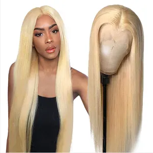 613 HD Full Lace Front Wigs Human Hair,13x4 13x6 Wigs Human Hair Lace Front,Platinum Blonde 613 transparent Malaysian Hair Wigs
