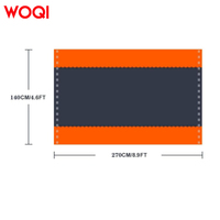 Hamac en nylon WOQI pour 2 personnes, orange, léger, pour les voyages, la randonnée, la plage, le camping, le backpacking, le hamac de plage