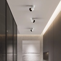 Spot LED encastrable 12W, orientable et pliable, en aluminium, pour maison et bureau, anti-éblouissement, technologie COB