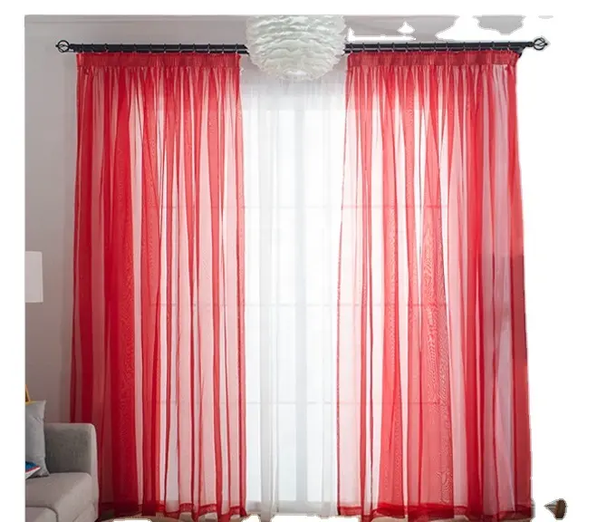 Tela Blanca de Organza bordada, cortinas transparentes para habitación de cama lujosa, venta al por mayor