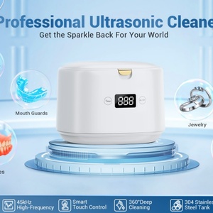 Super Strong Cleaning Ultrasonic <b>Cleaner</b> With UV LED Light for Dentures,Jewelry ,<b>Retainer</b>,Dental Mouth Guard,Toothbrush Head - Product Image 6
