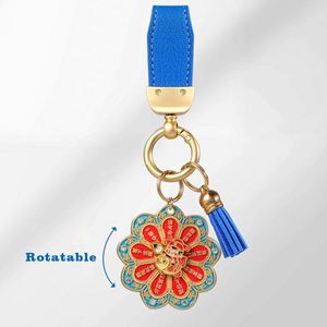 Wholesale Imaiwill Brand Funny Rotating Metal Alloy Turntable Keychain Customizable Factory Design Soft Enamel Finish Promotion - Product Image 1
