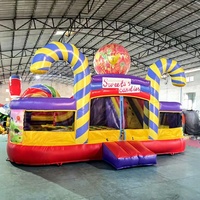 Château gonflable commercial avec toboggan pour événements et fêtes d'enfants en extérieur – Vente en gros