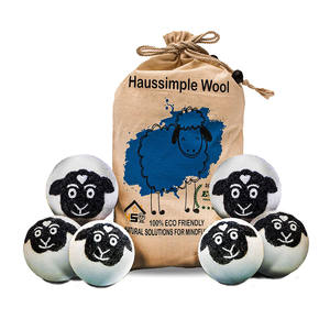 Boules de <span class=keywords><strong>feutre</strong></span> 100 % laine de Nouvelle-Zélande pour sèche-linge, 6-10 cm, couleur et logo personnalisables, vente en gros - Product Image 2