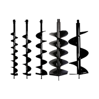 Tarière à poteaux robuste 51,7 cm³ 1,5 kW avec réservoir de carburant de 900 ml, portée de 80 à 500 mm, profondeur maximale de 1,5 m, idéale pour les clôtures et la construction
