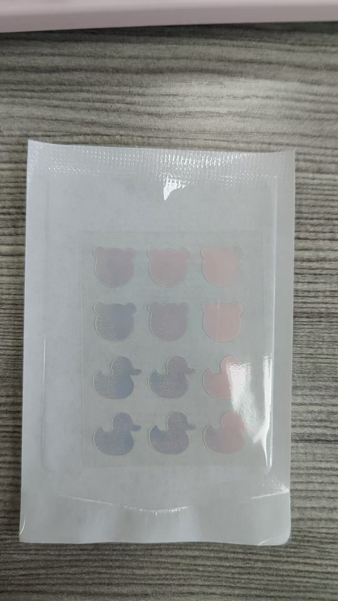 ไฮโดรคอลลอยด์12นับเป็ดยางตัดด้วยเลเซอร์