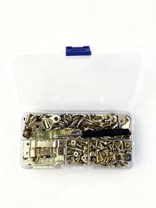 ชุดตะขอเกี่ยวแบบมีฟันเลื่อย 302 ชิ้น ตะขอแขวนรูปภาพ กรอบรูป ตะขอรูปตัว D ชุดสกรู อุปกรณ์ฮาร์ดแวร์สำหรับใช้ในบ้าน - Product Image 3