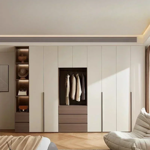 Meuble de dressing sur mesure de luxe moderne avec rangement dissimulé, armoire intégrée sur mesure, durable - Product Image 2