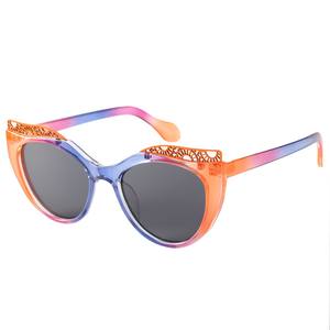 All'ingrosso alla moda Cat Eye Cartoon <span class=keywords><strong>occhiali</strong></span> da sole UV400 protezione per adulti <span class=keywords><strong>occhiali</strong></span> <span class=keywords><strong>con</strong></span> cornice PC colori Eye-Candy - Product Image 5