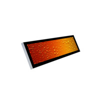 24 pulgadas ultra gran estirada bar monitor lcd comercial publicidad en pantalla software CMS
