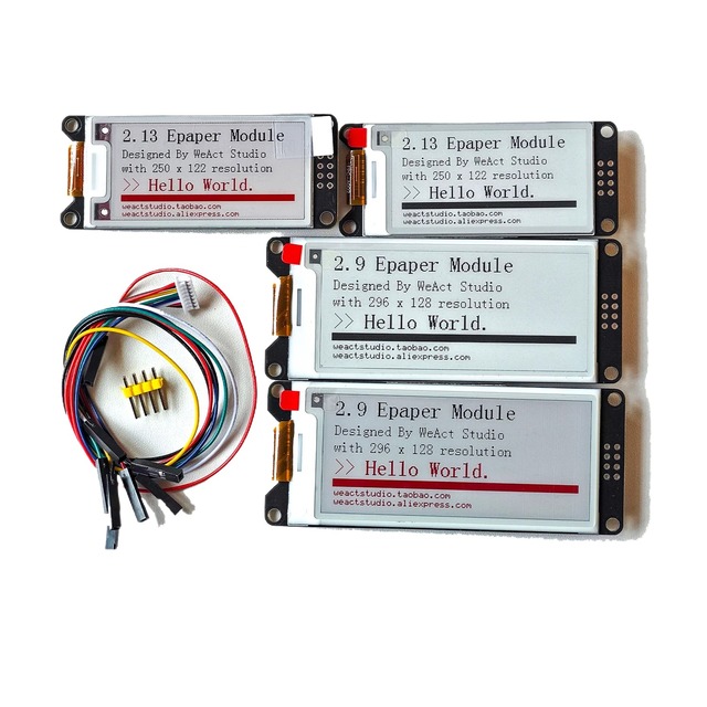 Chipboard Weact 2.13 Inch Epaper Module E-paper E-ink Eink Display Screen Spi Black-white  Easy Microcontroller Integration