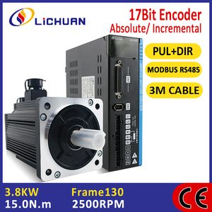 2025 Xlichuan Moteur Usine CE Qualité Nema <span class=keywords><strong>52</strong></span> 220V 130mm AC Servomoteur 3.8kw 15nm Pilote Moteur pas à pas pour Machine Laser - Product Image 2