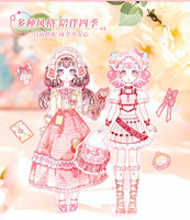 Autocollants décoratifs pour filles avec des personnages de dessins animés mignons pour le jeu de déguisement Simno et le scrapbooking, pour des cadeaux promotionnels
