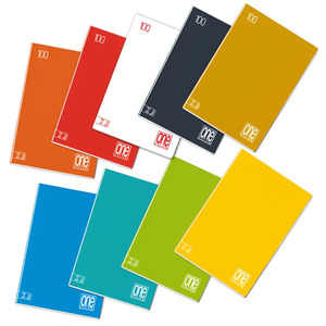 Carnet Maxi Monocouleur - 24+1 Feuilles A4 - Grands Carrés 10mm - Assortiment - Product Image 1