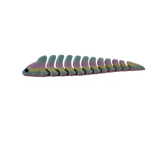 Figurina di anguilla arcobaleno stampata in 3D, giocattolo in plastica, modello animale da collezione, regalo decorativo per bambini e adulti - Product Image 4