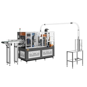 Máquina de <span class=keywords><strong>negocios</strong></span> 2024, gran oferta, máquina para hacer vasos de papel ondulados ultrasónicos de alta velocidad, adecuada para pequeñas empresas - Product Image 1