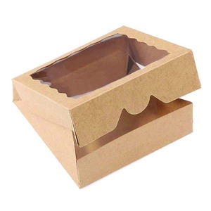 กล่องกระดาษใส่ขนมเค้กแบบพับได้สำหรับใส่ขนมปัง ช็อกโกแลต ของขวัญ  พร้อมโลโก้ตามสั่ง เกรดอาหาร - Product Image 3