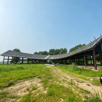 Hall d'accueil touristique en structure acier sur mesure, bâtiment préfabriqué modulaire pour bureau