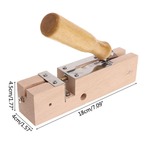 Perforateur d'œillets en bois et acier inoxydable pour cadres de ruche, outil d'apiculture pour l'installation d'œillets en cuivre sur les cadres de fondation de la cire d'<span class=keywords><strong>abeille</strong></span> - Product Image 2