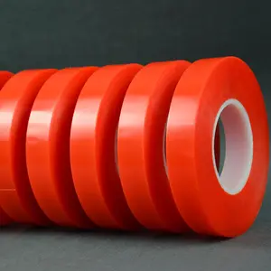 Starkes Acryl kleber rotes Doppelrolle Polyester transparentes Hochtemperatur-Spleiß band