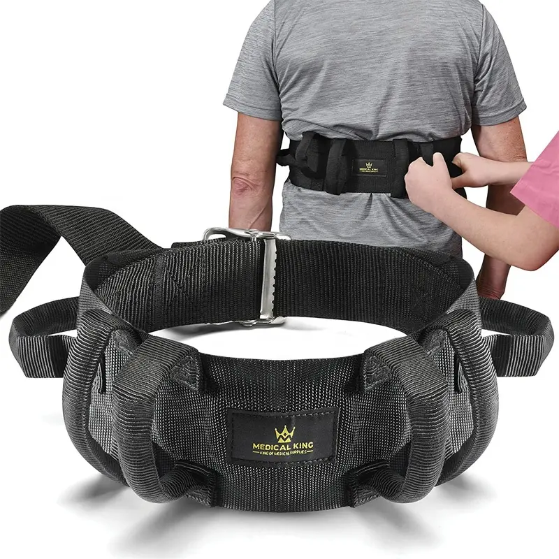 Cintura di trasferimento Fle per sbloccare la cintura dell'andatura con 6 maniglie ottima cintura di sollevamento per anziani, terapia, disabili a piedi e in piedi