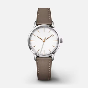 Women Quartz <b>Watch</b> 30mm Case Stainless Steel Movement Customized logo Dial Genuine Leather Lady <b>Watches</b> Wholesale - Product Image 3