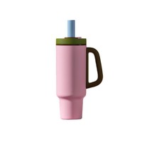 Nouvelle Tasse Isotherme en Acier Inoxydable avec Poignée, Design Minimaliste Moderne, Grande Capacité, Garde les Boissons au Froid, Idéale pour l'Utilisation en Extérieur