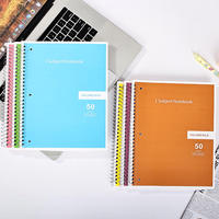 Carnet de notes professionnel A5 personnalisable à spirale, reliure à anneaux, lignes horizontales, avec logo, pour prise de notes et planification, couverture en papier
