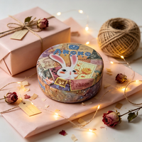 Boîtes en métal rondes de qualité supérieure pour biscuits et gâteaux de lune, idéales pour les promotions de biscuits